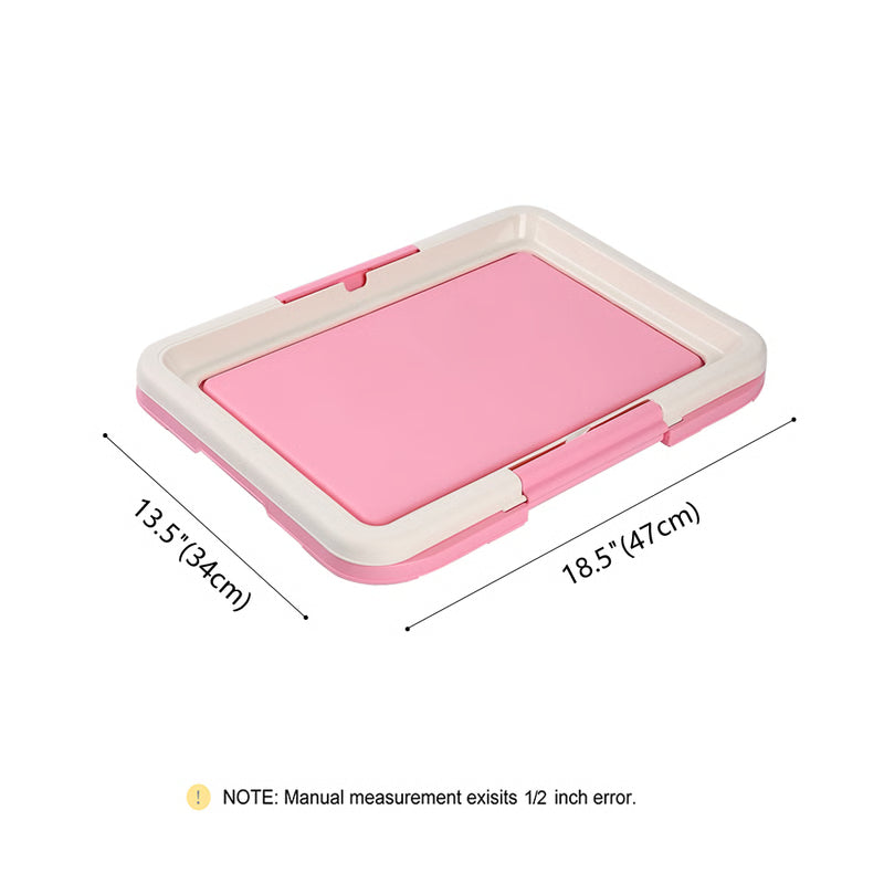Portable Dog Training Toilet,Indoor Potty for Small Dogs &Cats with Puppy Pad Holder,47cm Tray for Puppy Pad Training bo